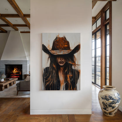 Cowgirl in Crimson – Modern Western Grit