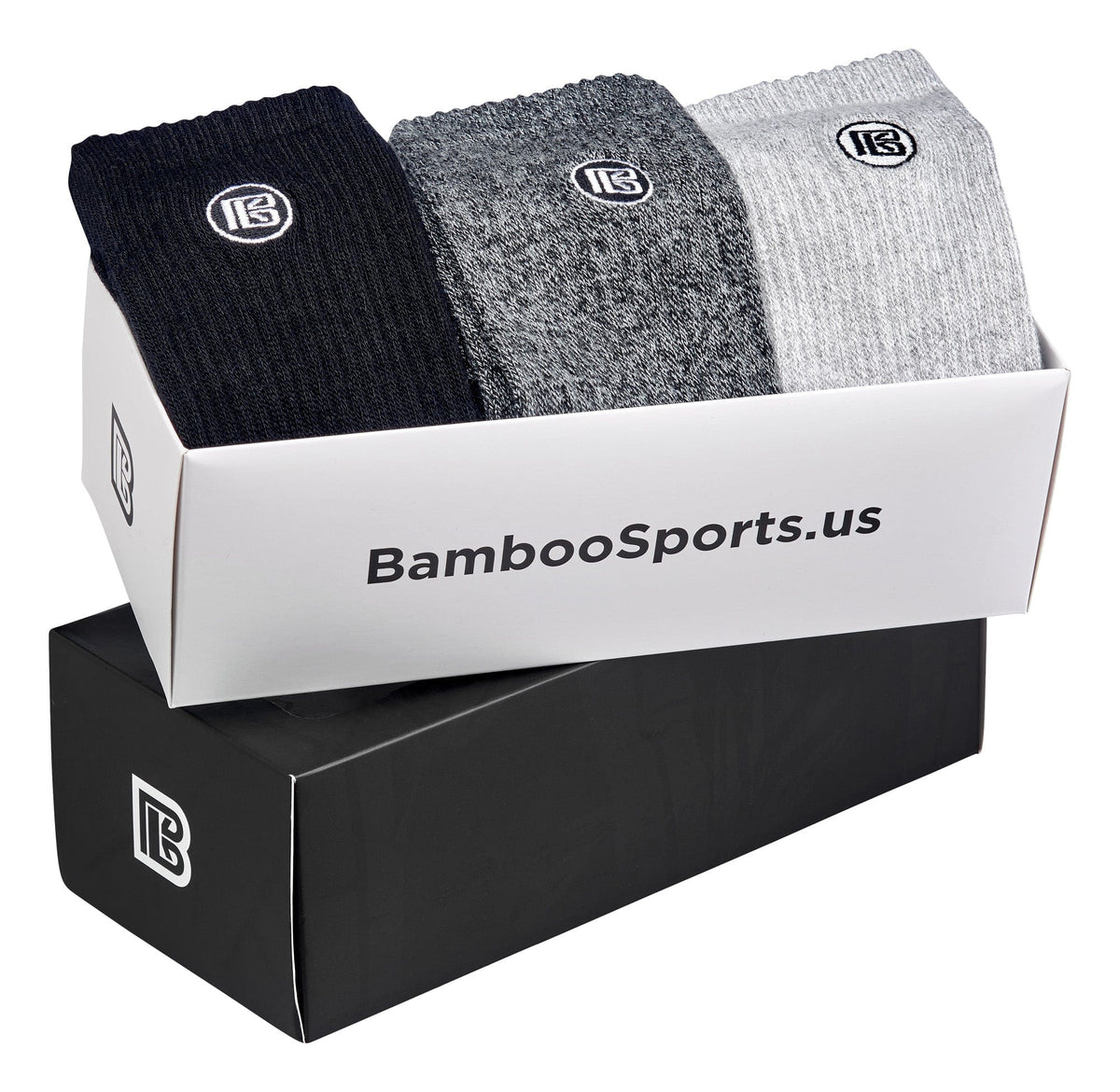 Premium Bamboo Rayon Crew Socks - 1, 3 &  6 Pair Packs Available