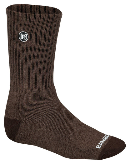 Premium Bamboo Rayon Crew Socks - 1, 3 &  6 Pair Packs Available