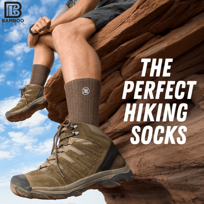 Premium Bamboo Rayon Crew Socks - 1, 3 &  6 Pair Packs Available