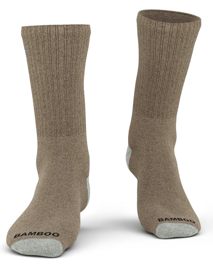 Premium Bamboo Rayon Crew Socks - 1, 3 &  6 Pair Packs Available