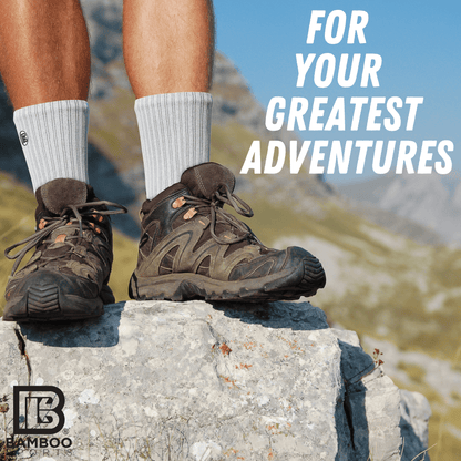 Premium Bamboo Rayon Crew Socks - 1, 3 &  6 Pair Packs Available