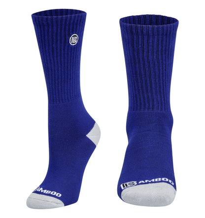 Premium Bamboo Rayon Crew Socks - 1, 3 &  6 Pair Packs Available