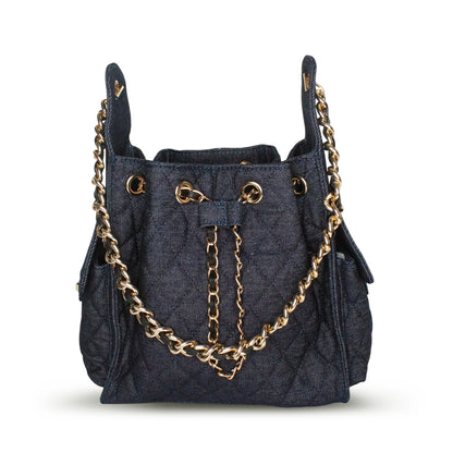 Bayshore Bucket Small - Dark Wash Denim