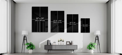 Red Storm Glass Wall Art  || Designer Collection