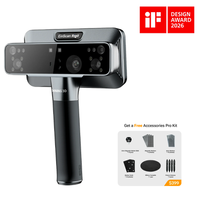 EinScan Rigil | The Tri-Mode Laser 3D scanner